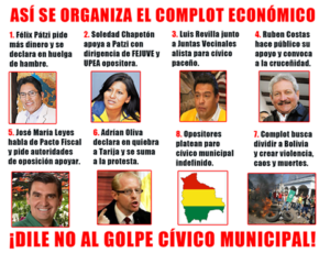 DENUNCIAN CONSPIRACION CIVICO-MUNICIPAL